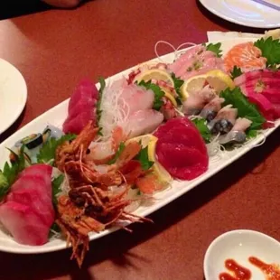 Sashimi platter