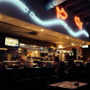 sushi and sashimi, interior