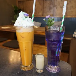 Spiked Thai iced tea  Color Changing Lemonada