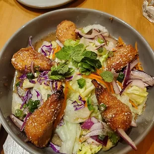 Larb vegan chicken wings so good
