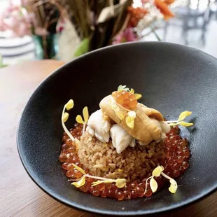 Uni | Ikura | Carb | Fried rice