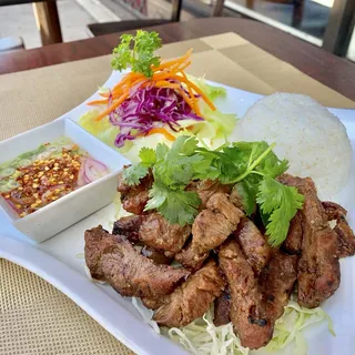 GRILLED PORK / RICE / SALAD