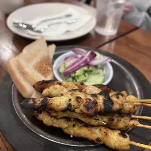 Chicken satay skewers