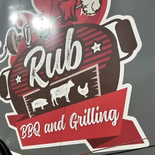 the logo on the side of the truck