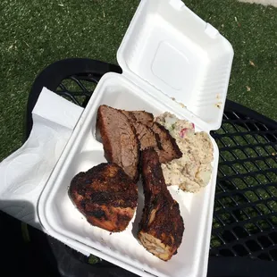 Chicken / tri-tip / potato salad