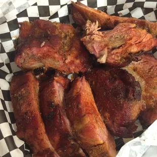 1/2 rack of baby back ribs