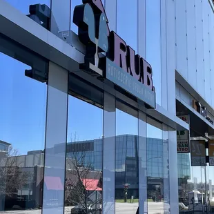 the outside of the building