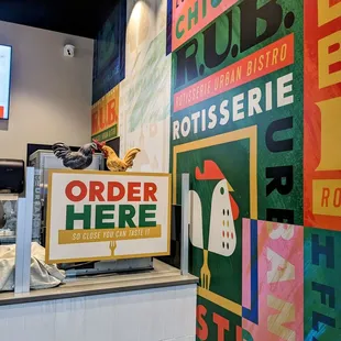 a sign for a restaurant