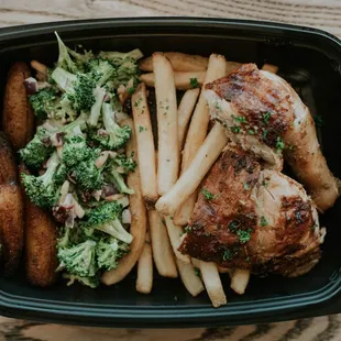 a meal in a container