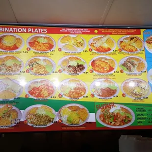  a menu for a restaurant
