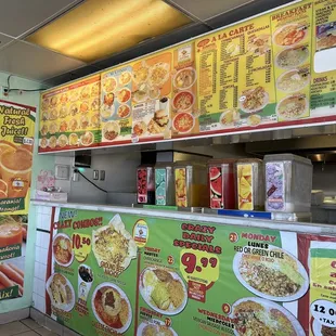 menus and prices