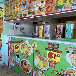 menus and prices