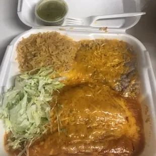 2 Cheese Enchiladas