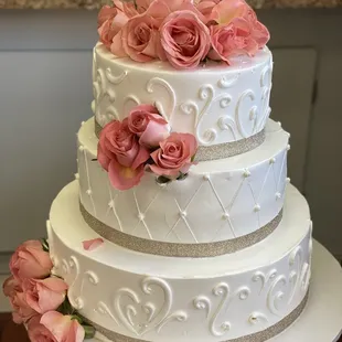Three tier wedding cake!