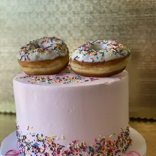 Pink Donut Cake!