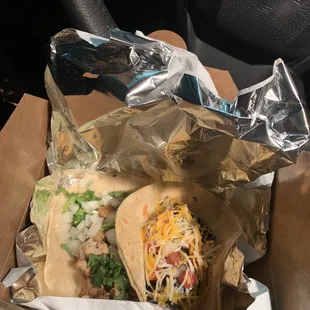 Chicken &amp; veggie taco