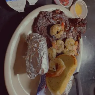 Steak and Shrimp