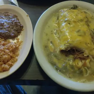 Ruben Burrito Plate