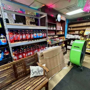 the inside of the store