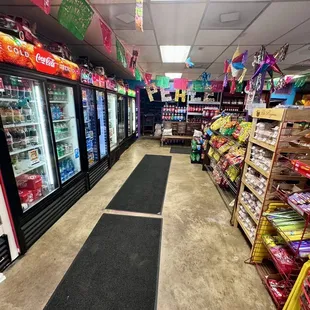 the inside of a store