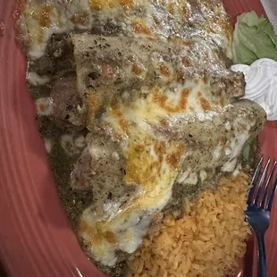 Chili Verde Enchiladas