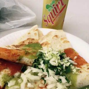 Al pastor quesadilla