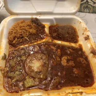 a meal in a container