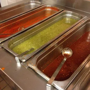 Salsa bar!