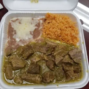 Chile verde plate