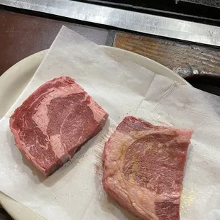 Classic Ribeye cut in half