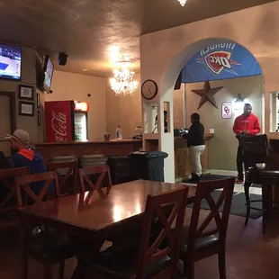 Indoor and outdoor seating