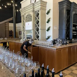 Part of the tasting area