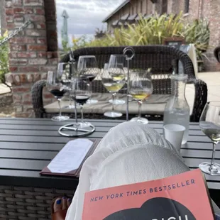 Wine flights + book