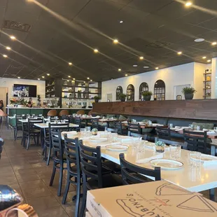 the dining area