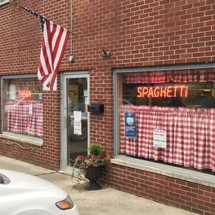 Building front! Free parking but always busy - lots of additional parking nearby.