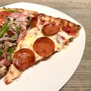 Rubino's Special (Right). Pepperoni (Left).