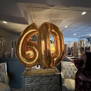 Entrance with our balloons