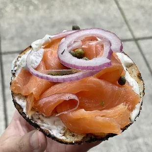 Open Face Lox Sandwich