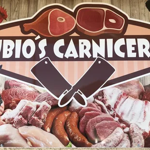 a sign for a butcher