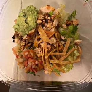 This is what the actual Grilled Chicken Salad looks like. Pathetic.