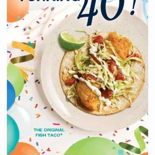 What they are NOT saying: it's only a max of two fish tacos. The good news: they were big pieces for both.