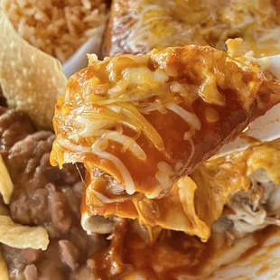 Mmmm Enchiladas Combo Plate