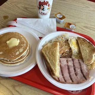 3 Piece Pancakes Plate