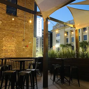 Outdoor covered seating