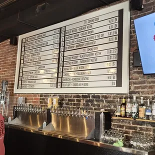 Good selection of beers.   Just look at the board