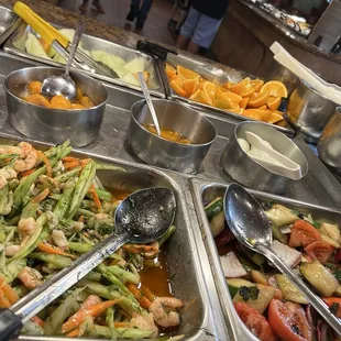 Salad table