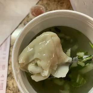 Wonton soup...