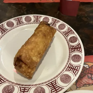 a roll of food on a plate
