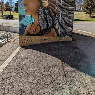 Mural in park