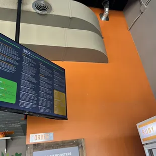 the menu